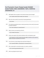 NJ Prometric Exam Study Guide EXAMS  QUESTIONS AND ANSWERS 100% VERIFED ANSWERS A+