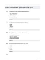 Exam Questions & Answers 2024/2025