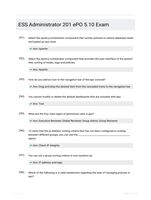 ESS Administrator 201 ePO 5.10 Exam