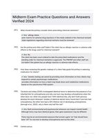 Midterm Exam Practice Questions and Answers Verified  2024