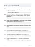 Human Resource Exam #2