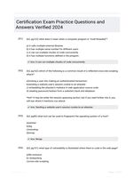 Certification Exam Practice Questions and Answers Verified  2024