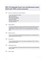 SPC 5.0 Upgrade Exam Law and Business  exam 2024 with 100% correct answers