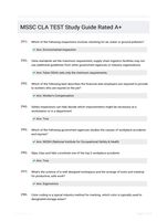 MSSC CLA TEST Study Guide Rated A+