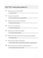 EKG TEST study guide graded A+