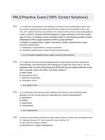 PALS Practice Exam (100% Correct Solutions).
