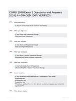 COMD 5070 Exam 2 Questions and Answers 2024( A+ GRADED 100% VERIFIED).