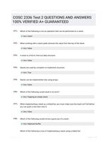 COSC 2336 Test 2 QUESTIONS AND ANSWERS 100% VERIFIED A+ GUARANTEED