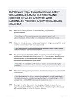 ENPC Exam Prep / Exam Questions LATEST 2024 ACTUAL EXAM 50 QUESTIONS AND CORRECT DETAILED ANSWERS WITH RATIONALES (VERIFIED ANSWERS) |ALREADY GRADED A+