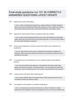 Final study questions nur 101 36 CORRECTLY ANSWERED QUESTIONS LATEST UPDATE
