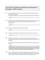 101 Exam Full Exam Questions and Answers ( Included ) 100% Correct