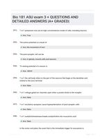 Bio 181 ASU exam 3 +  QUESTIONS AND DETAILED ANSWERS |A+ GRADED|