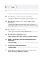 Bio 181 - Exam #3