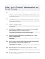 EOPA Practice Test Study Guide Questions and Correct Answers