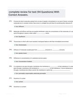 complete review for test |94 Questions| With Correct Answers.