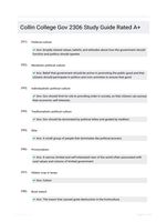 Collin College Gov 2306 |45 Questions| With Correct Answers.