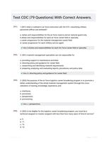 Test CDC |79 Questions| With Correct Answers.