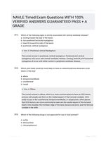NAVLE Timed Exam Questions WITH 100% VERIFIED ANSWERS GUARANTEED PASS + A GRADE