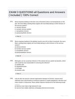 EXAM 3 QUESTIONS all Questions and Answers ( Included ) 100% Correct