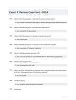 Exam 4: Review Questions -2024