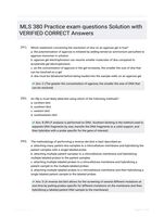 MLS 380 Practice exam questions Solution with VERIFIED CORRECT Answers