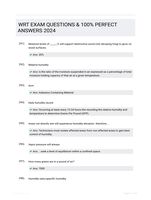 WRT EXAM QUESTIONS & 100% PERFECT ANSWERS 2024