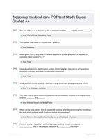 fresenius medical care PCT test Study Guide Graded A+