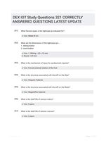 DEX IOT Study Questions 321 CORRECTLY ANSWERED QUESTIONS LATEST UPDATE