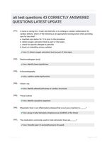 ati test questions 43 CORRECTLY ANSWERED QUESTIONS LATEST UPDATE