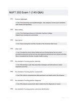 NUFT 202 Exam 1 (145 Q&A)