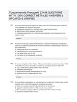 Fundamentals Proctored EXAM QUESTIONS WITH 100% CORRECT DETAILED ANSWERS | UPDATED & VERIFIED
