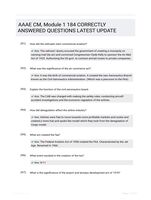 AAAE CM, Module 1 184 CORRECTLY ANSWERED QUESTIONS LATEST UPDATE