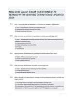 NSG 6430 week1 EXAM QUESTIONS (179 TERMS) WITH VERIFIED DEFINITIONS UPDATED 2024