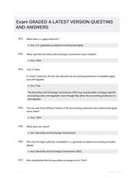 Exam GRADED A LATEST  VERSION QUESTINS AND ANSWERS