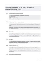 Real Estate Exam 2024 100% VERIFIED  ANSWERS 2024/2025