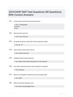 2018 IHOP SOP Test Questions |90 Questions| With Correct Answers.