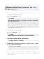 202 Practice Final Exam Questions And  100% Correct Answers