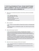 C 225 Final EXAM/ACTUAL EXAM QUESTIONS WITH CORRECT DETAILED ANSWERS |LATEST UPDATE 2024/2025 GRADED A+