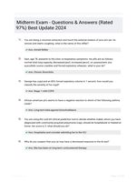 Midterm Exam - Questions & Answers (Rated 97%) Best Update 2024