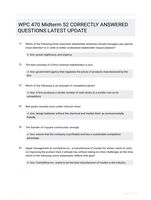 WPC 470 Midterm 52 CORRECTLY ANSWERED QUESTIONS LATEST UPDATE