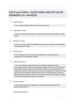 630 Final EXAM +  QUESTIONS AND DETAILED ANSWERS |A+ GRADED|