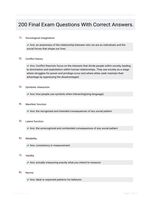 200 Final Exam Questions With Correct Answers.