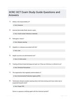 IICRC OCT Exam Study Guide Questions and Answers
