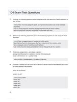 104 Exam Test Questions