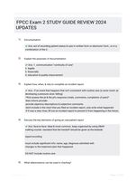 FPCC Exam 2 STUDY GUIDE REVIEW 2024 UPDATES