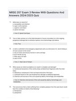 NRSG 357 Exam 3 Review With Questions And Answers 2024/2025 Quiz