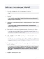SAE Exam | Latest Update 2024 | 60