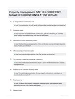 Property management SAE 181 CORRECTLY ANSWERED QUESTIONS LATEST UPDATE