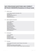 NCC EFM (EXAM QUESTIONS AND CORRECT  DETAILED ANSWERS) Breakdown & Study Guide