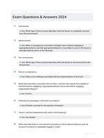 Exam Questions & Answers 2024